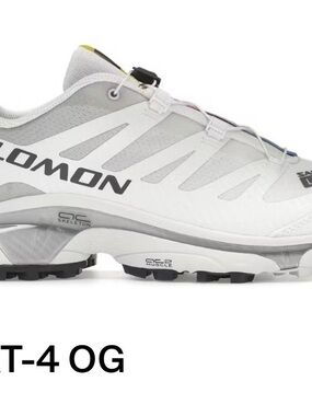 Salomon White and Gray Men's XT-4 Trail Running Shoe